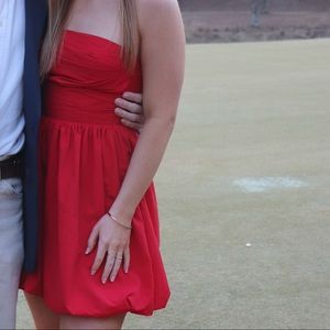 red Amanda Uprichard dress, worn once, no stains